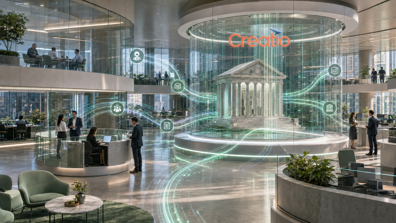 Creatio CRM connecting complex banking processes in a unified digital environment